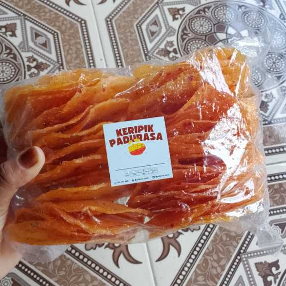 (PRODUSEN) Kerupuk/Opak/Kecimpring/Enye Singkong Sedang Pedas Renyah Homemade Mentah