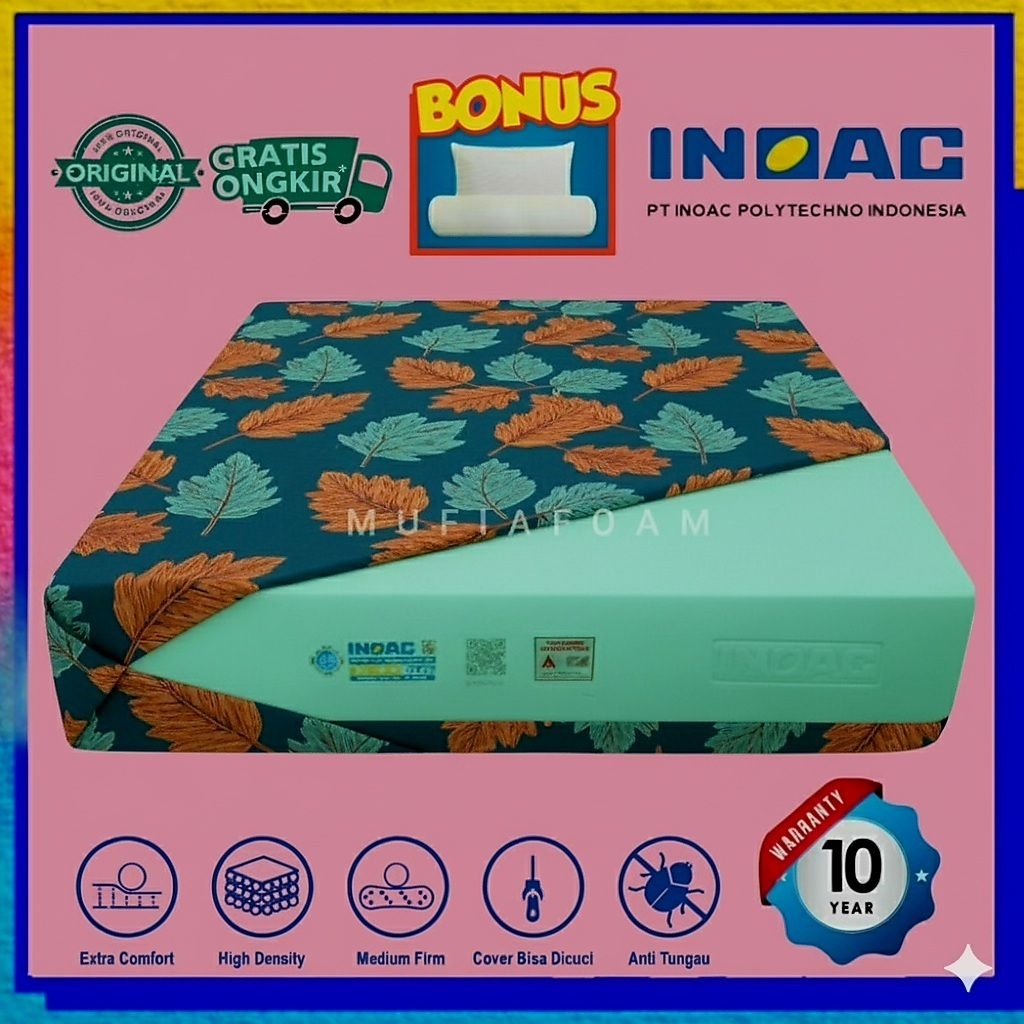PROMO‼️KASUR BUSA INOAC & ROYAL ASLI 50CM BONUS BANTAL GULING