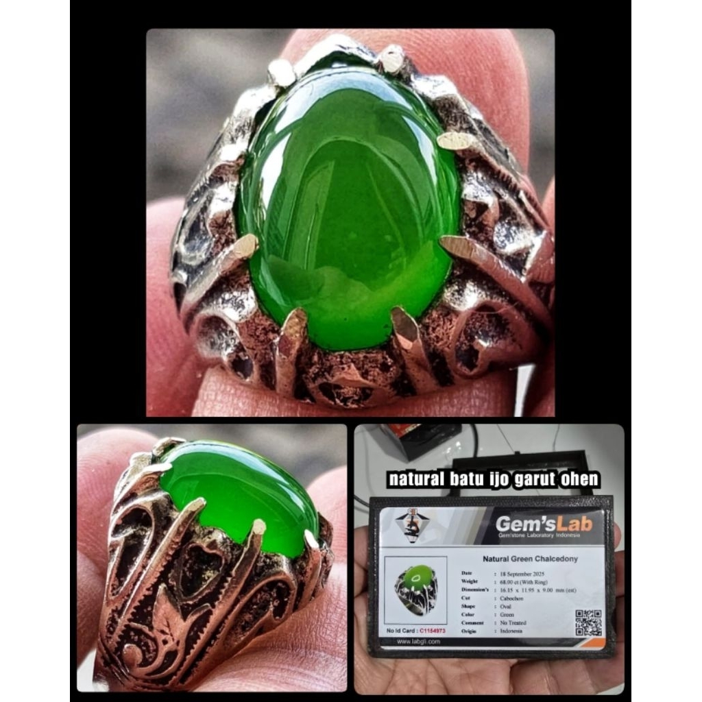 batu ijo garut Ohen super kristal asli Jawa barat