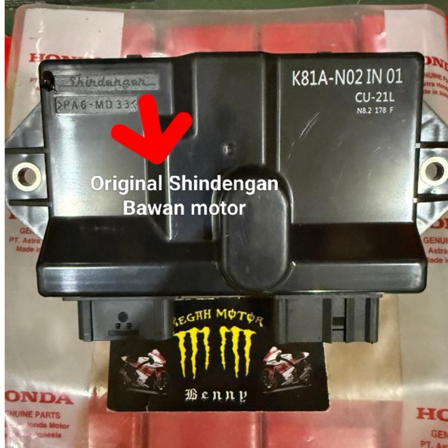 ECU ECM CDI Beat Pop Beat Eco Beat Esp Vario 110 Led Kode K81A-N02 IN 01. K25G-611 IN 01 Original Sh