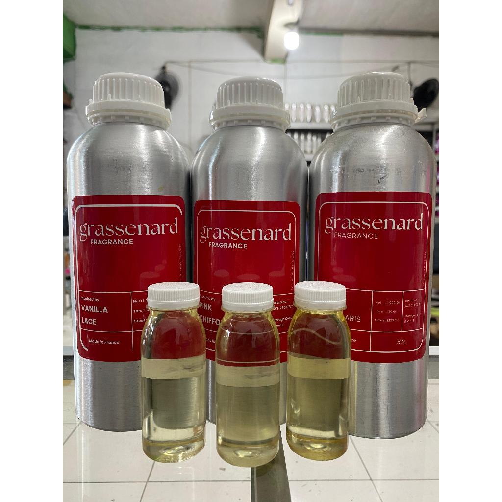 ( REPACK 100 GR ) Bibit Parfum Murni By Grassenard Kemasan Repack 100 Gram Semua Varian Aroma.Bibit 