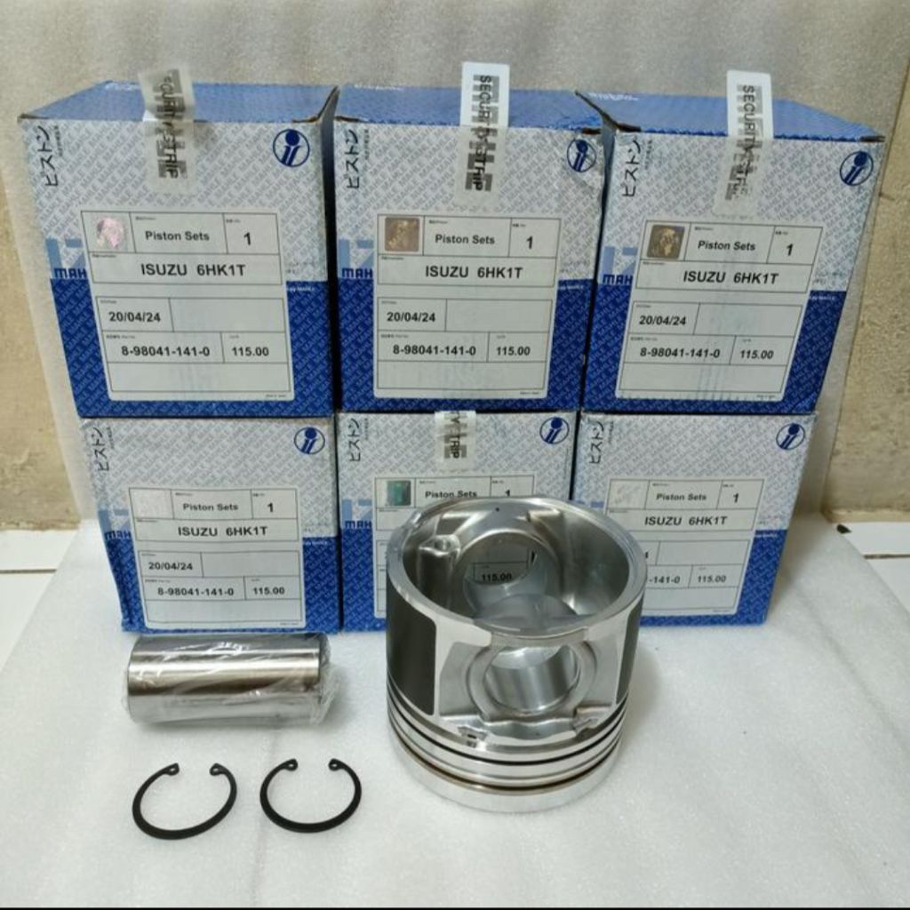 PISTON SEHER ISUZU 4HK1 4HK1T 6HK1 6HK1T MAHLE 8-98041-141-0