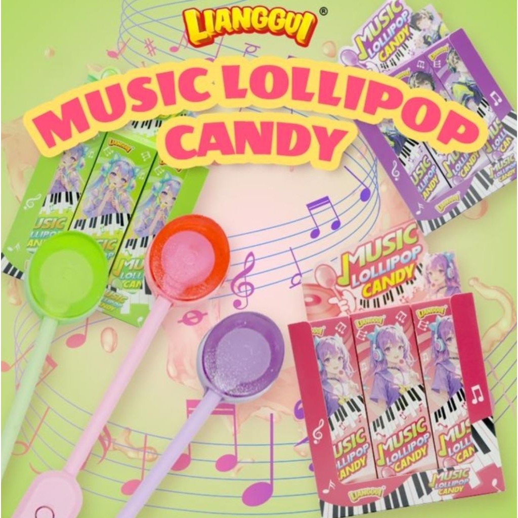 HALALLianggui Music Lollipop Candy Virall Netto 13.5 gram