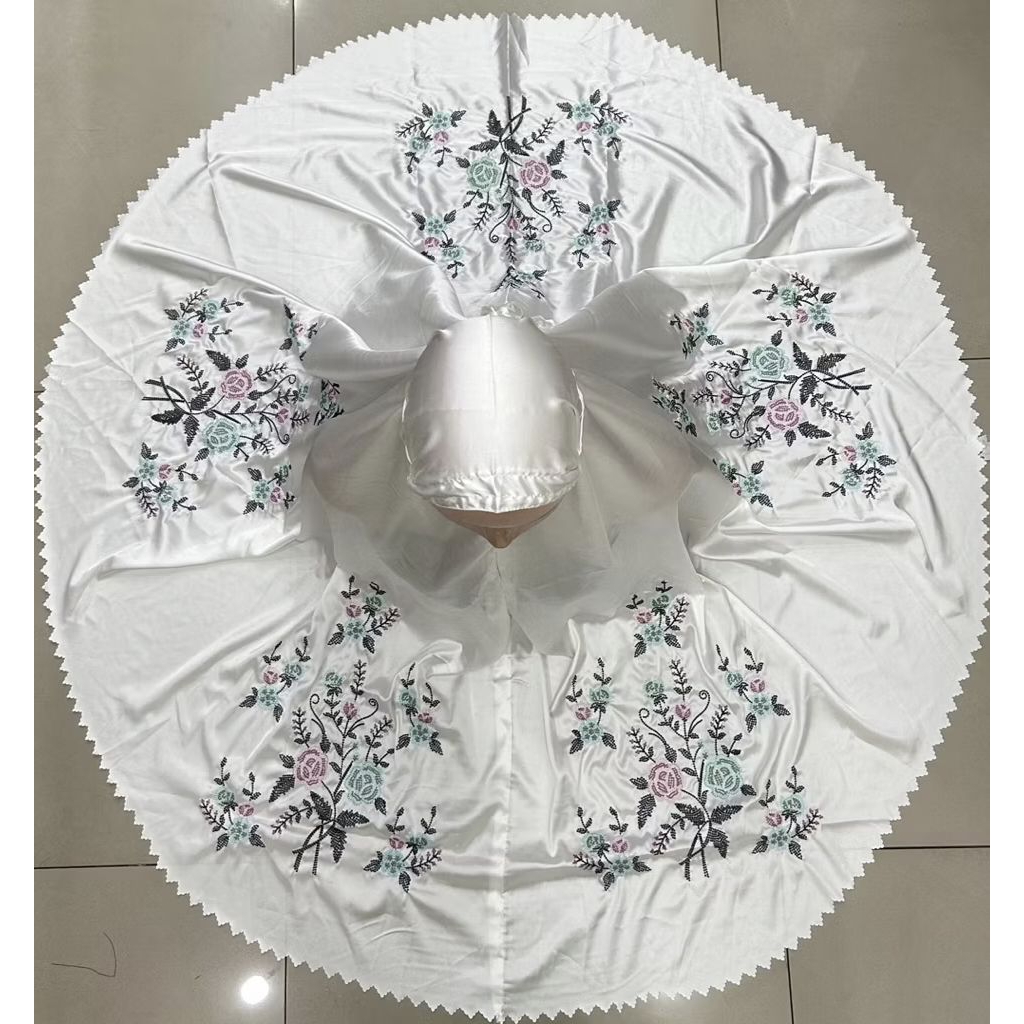 Mukena Armani Silk Bordir Kapalo Samek