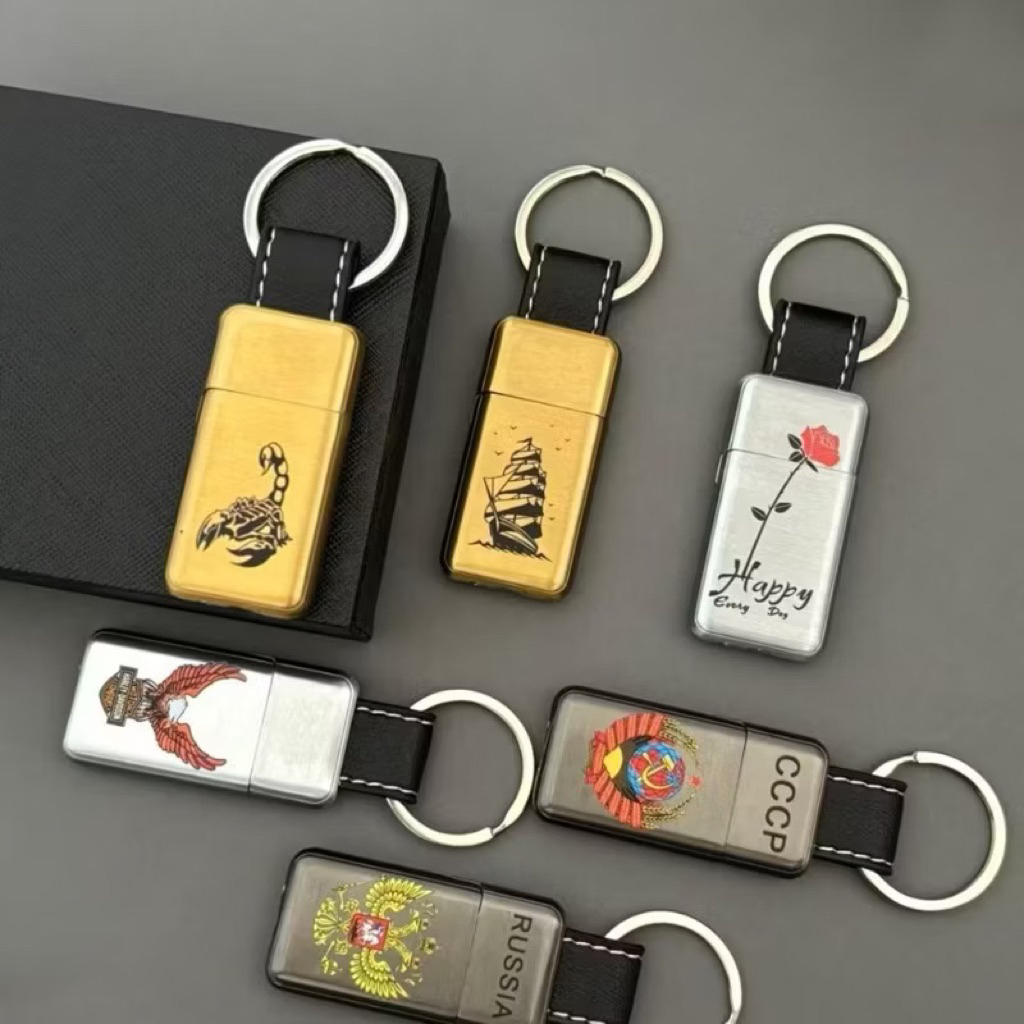 KOREK API GANTUNGAN KUNCI KOREK API LIGHTER UNIK BISA ISI ULANG