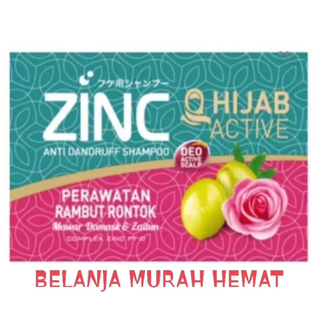 PAKET 5 RENCENG SHAMPO ZINC HIJAB 60 SACHET