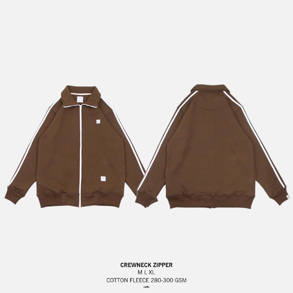 RATTLE - Varsity Crewneck Zipper