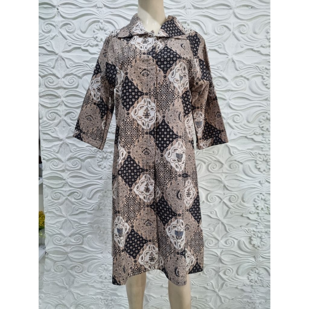 Dres batik modern tunik batik modern