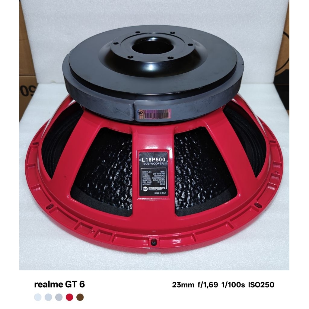 Komponen Speaker / 18 Inch / RCF L18P500 R / VC 5 IN / L18 P500 L 18 P500 18P500 Coating Daun Jeruk 