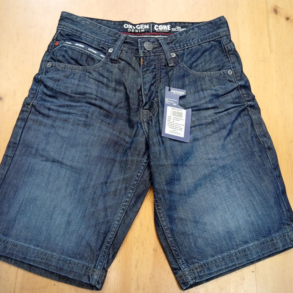 Celana Pendek Jeans Pria Oxygen Denim Original 806-3201