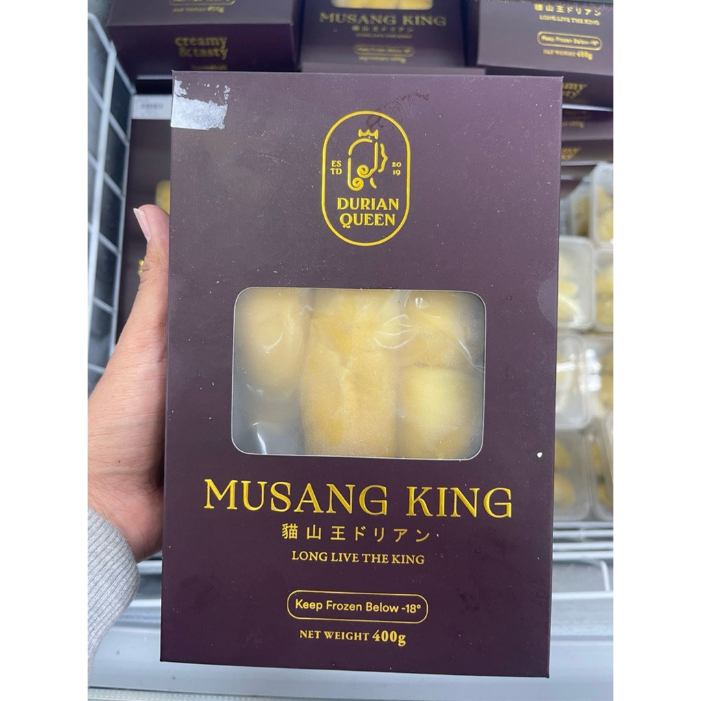 Buah Durian Musang King Malaysian Frozen - Buah Durian Queen Musang King Long The King  400gram