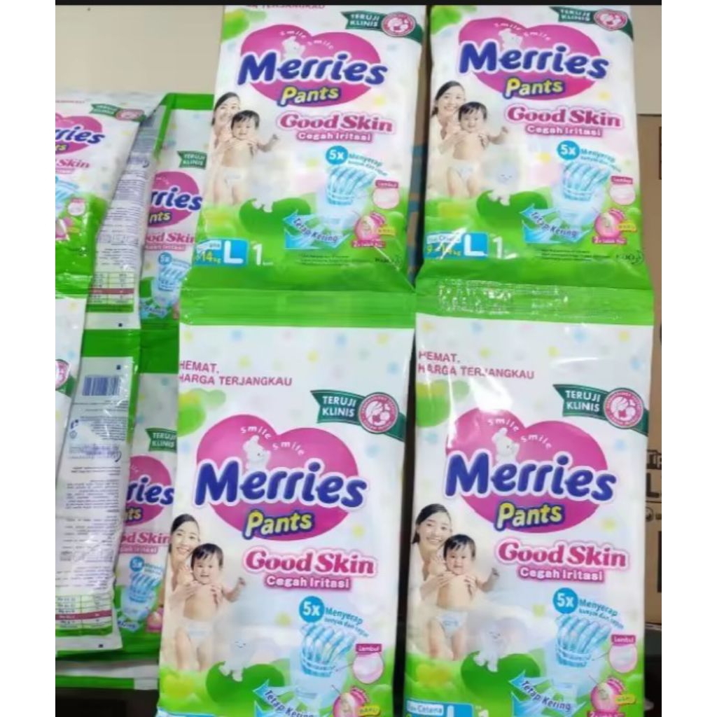 [PER RENCENG] MERRIES PAMPERS ISI 6 SACHET / POPOK BAYI MERRIES