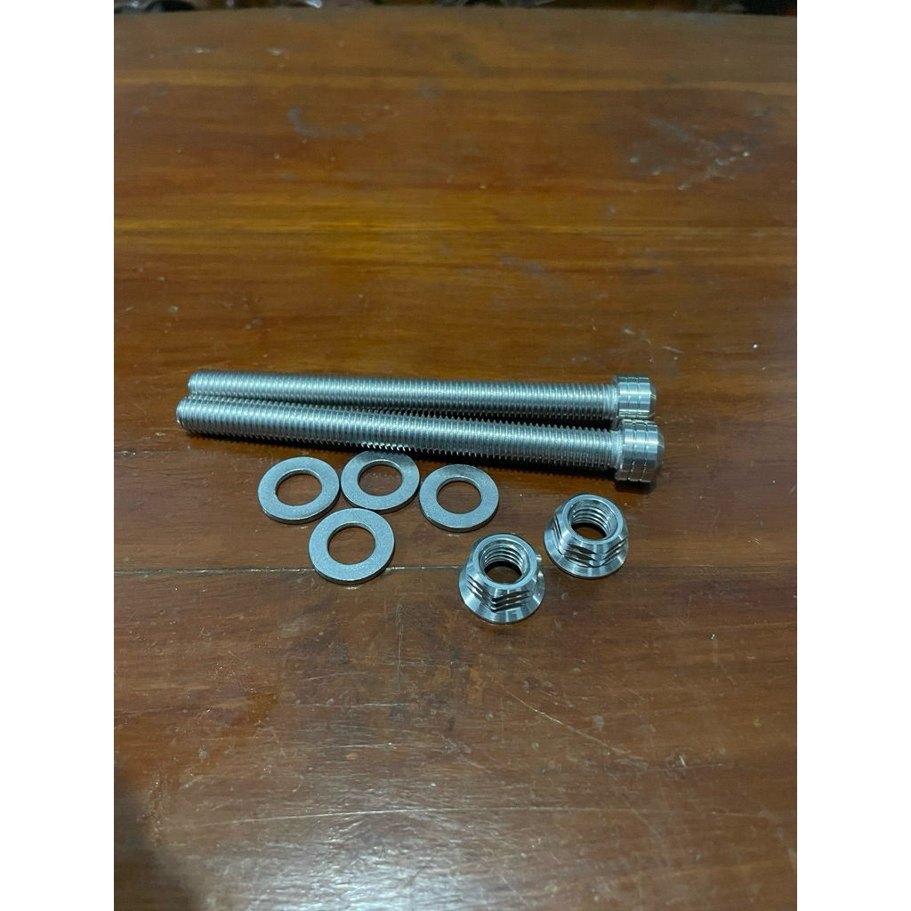 BAUT PANGKON MESIN BELAKANG SETAINLEES BAUT MESIN BELAKANG CB GL MP TIGER DRAT 14