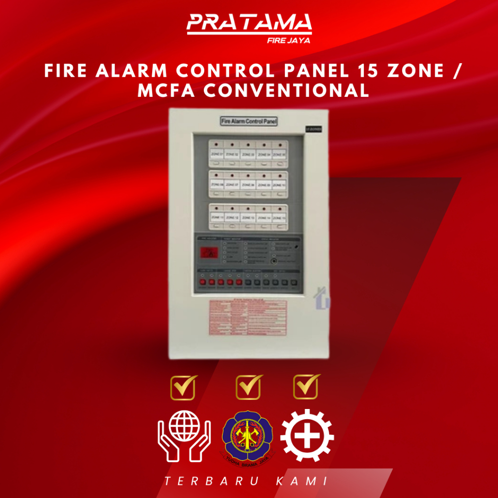FIRE ALARM CONTROL PANEL 15 ZONE PRATAMA FIRE / MCFA CONVENTIONAL