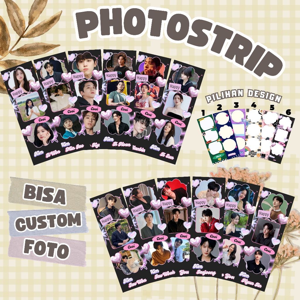 (BISA CUSTOM) PHOTOSTRIP KPOP | KIM HAN BIN I KIM HYE YOON I KIM HYUN JIN I KIM JAE WON I KIM JAE WO