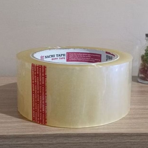 selotip bening,lakban bening,isolasi bening nachi besar ukuran 48 mm