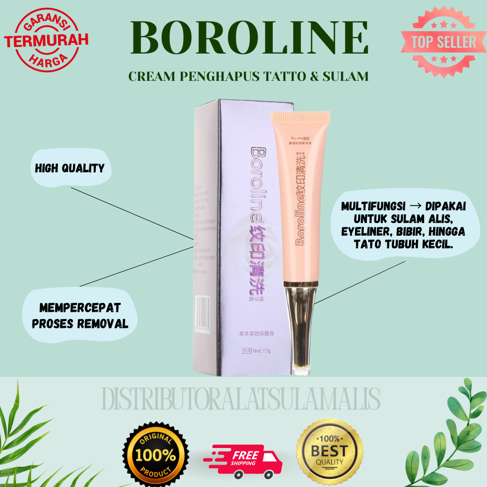 PENGHAPUS BOROLINE CREM PENGHAPUS SULAM ATAU TATTO