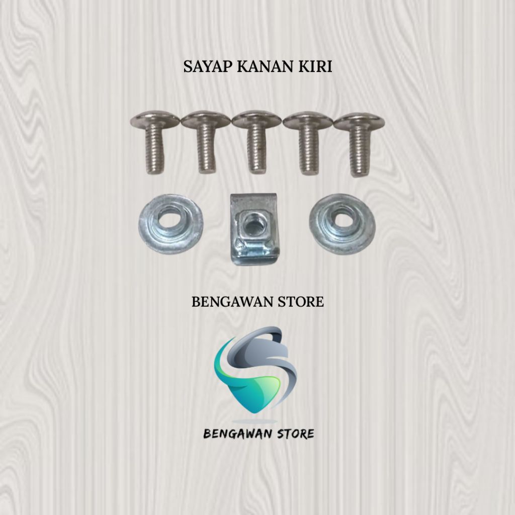 Baut Full Set Cover Bodi Body Sayap Kanan Kiri Suzuki Satria FU 150 CBU CKD