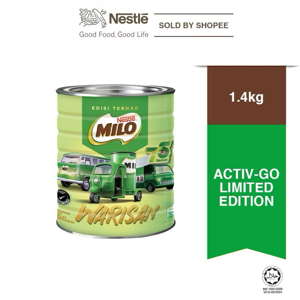 milo activ-go kaleng 1,4kg original malaysia