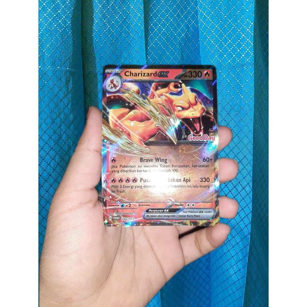 [READY] Pokemon Charizard Good Day Pokemon Pikachu Card Good day + FREE GIFT
