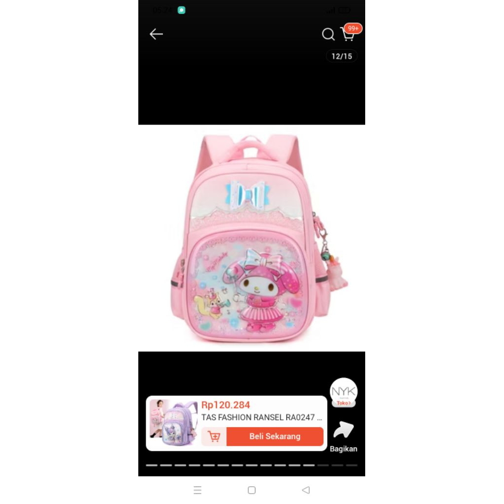 tas sekolah my melody