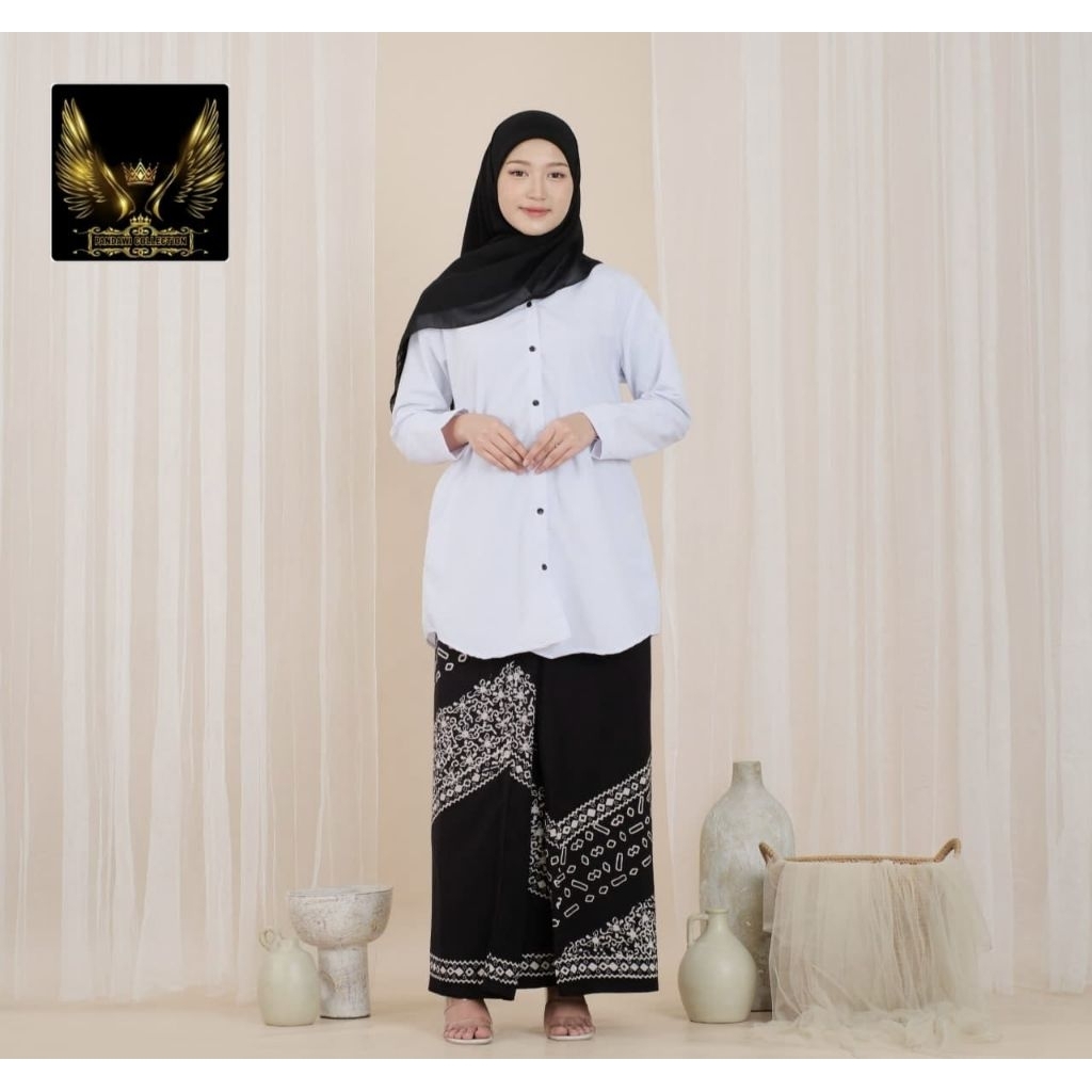 KEMEJA TUNIK POLOS ALA SANTRIWATI BERBAHAN KATUN OCFORD YANG TEBAL DAN ADEM MERK WAJADA