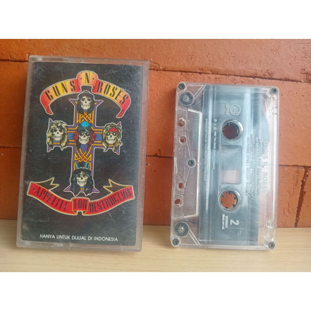 Kaset GUNS N ROSES Album Appetite for Destruction