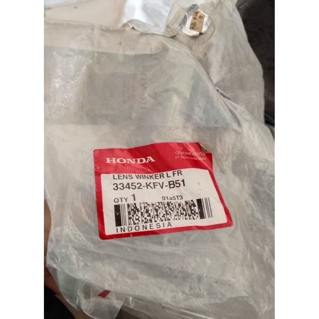 Mika lampu sen sein reting depan Honda  legenda 2 kiri original AHM 33452-KFV-B51 33452KFVB51