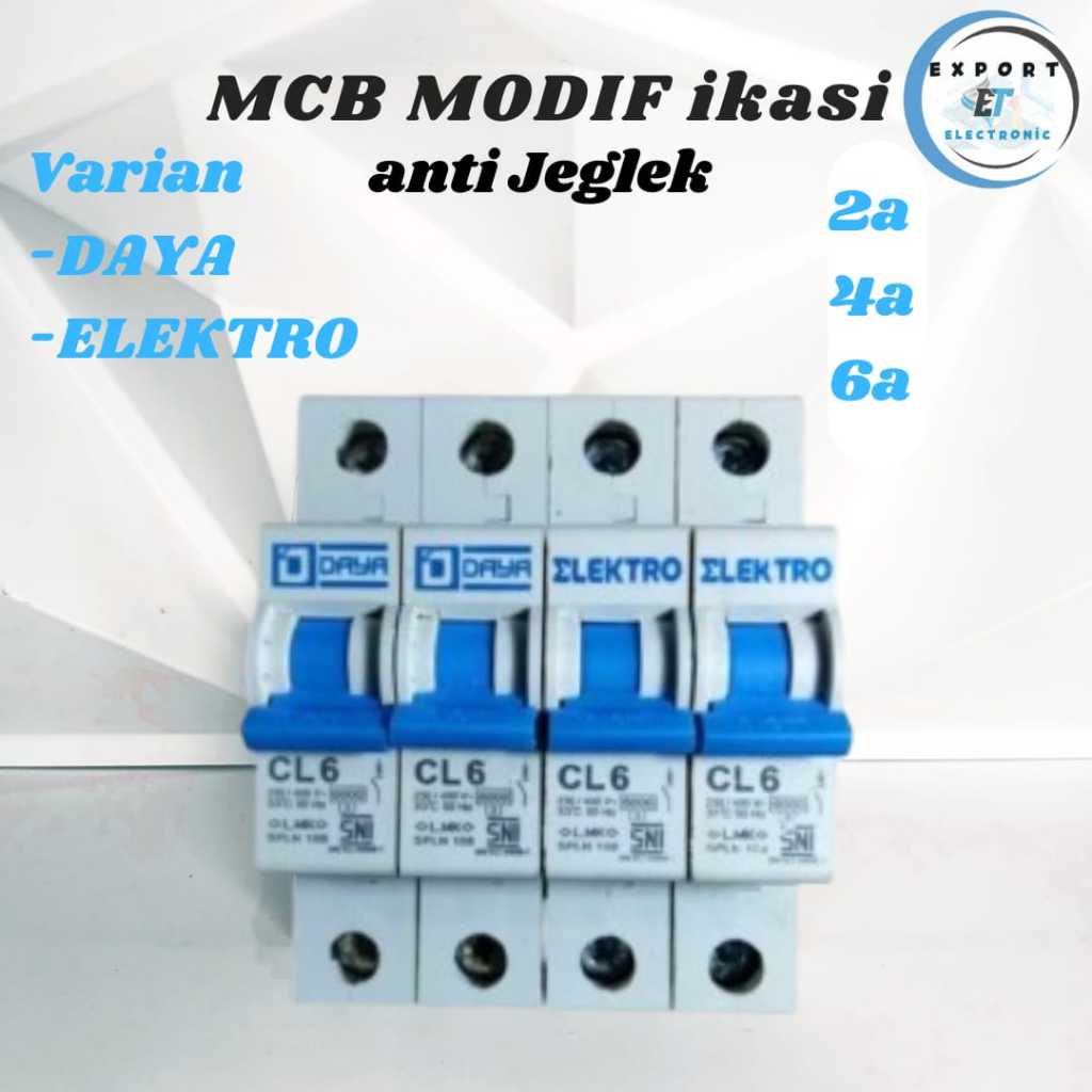 MCB Modifikasi Elektro/Daya Modif Anti Jeglek  Original Modifikasi Kuat Aman