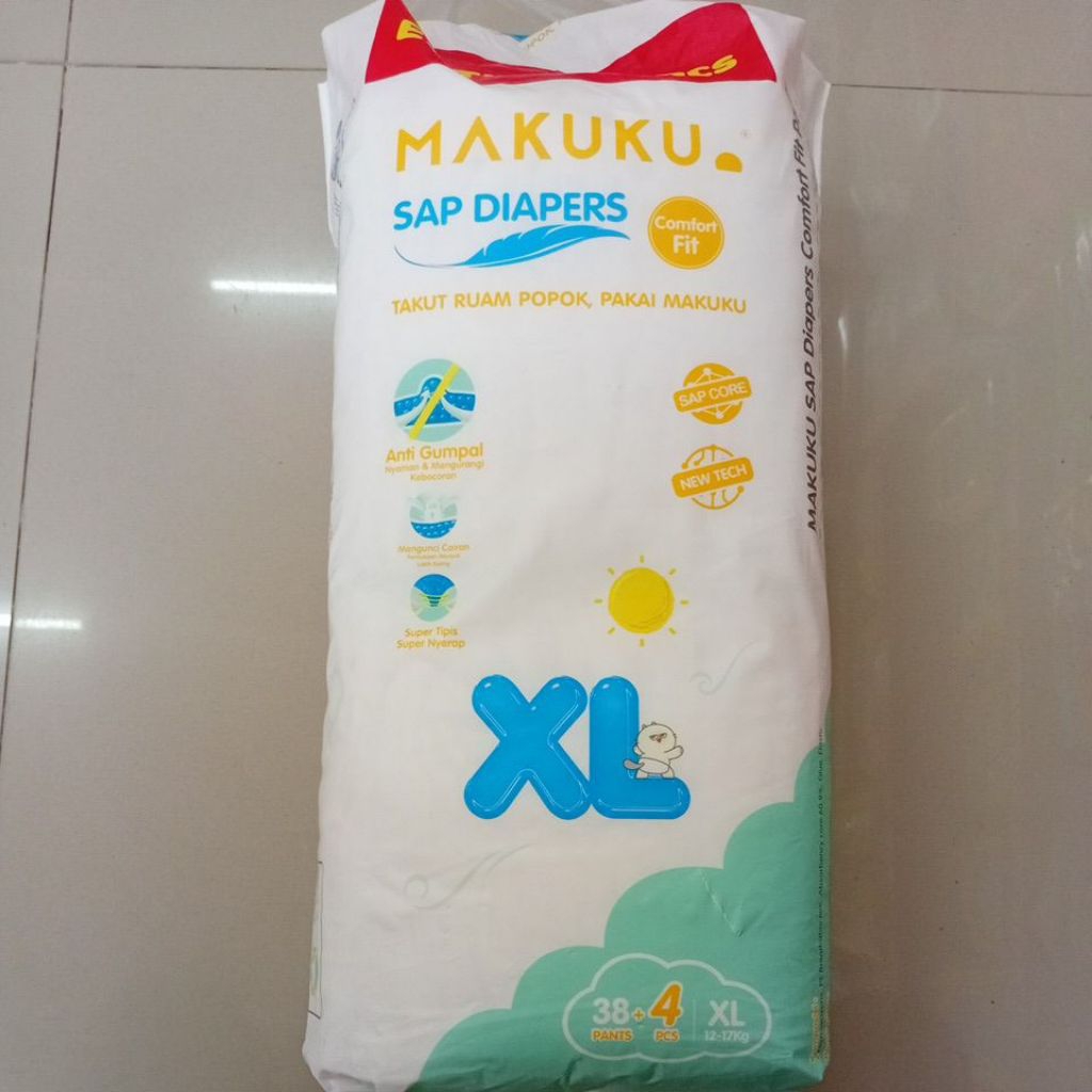 PAMPERS MAKUKU CONFORT FIT PANTS XL 38+4S