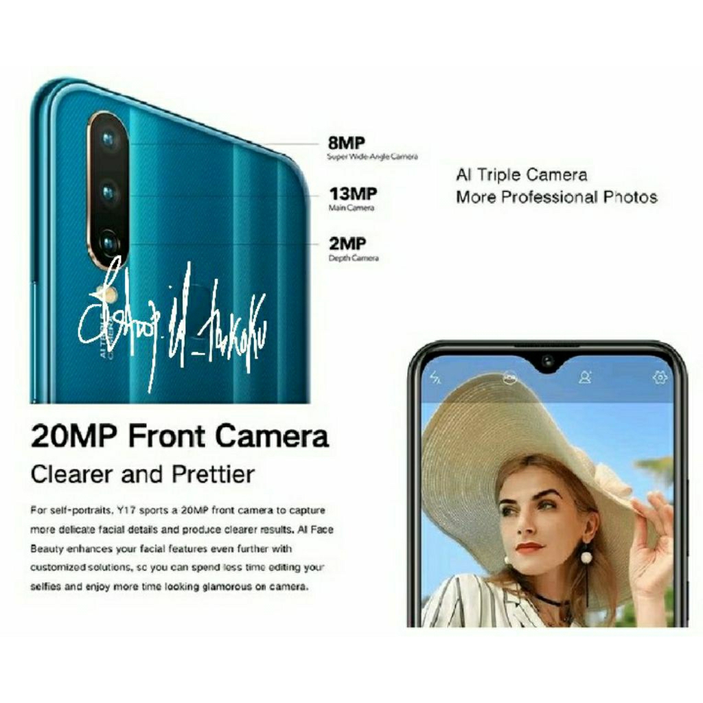 PROMO CUCI GUDANG HP VIVO BARU Y17 RAM 8/256 GB GARANSI 2 TAHUN