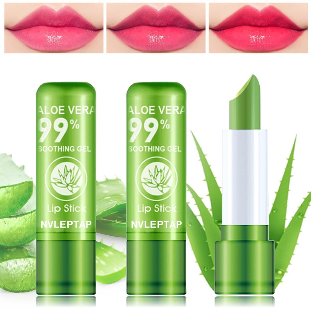2pcs Lip balm Aloevera 99% Soothing Gel / Lipstick Aloevera Meover - 15g