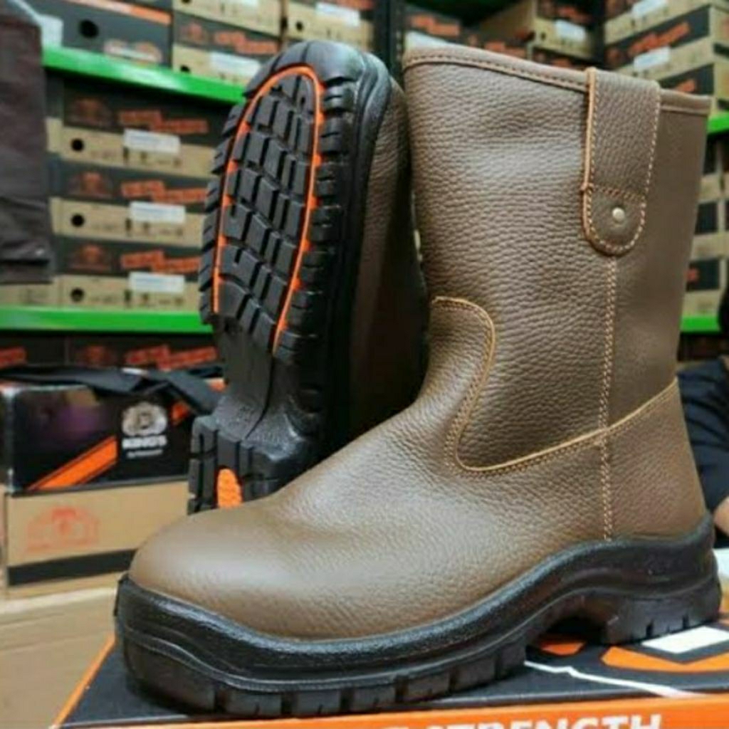 Sepatu safety Krusher texas brown