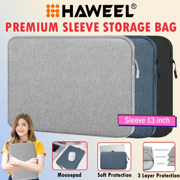 Microsoft Surface Pro 12 inch 2025 HAWEEL SLEEVE POUCH BAG CASE COVER WATERPROOF SARUNG COVER PREMIU