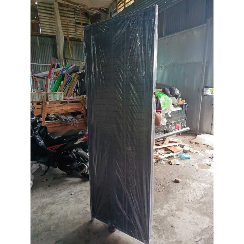 PINTU FULL ALUMINIUM WARNA COKLAT + KUSEN (UKURAN 70X200 CM)