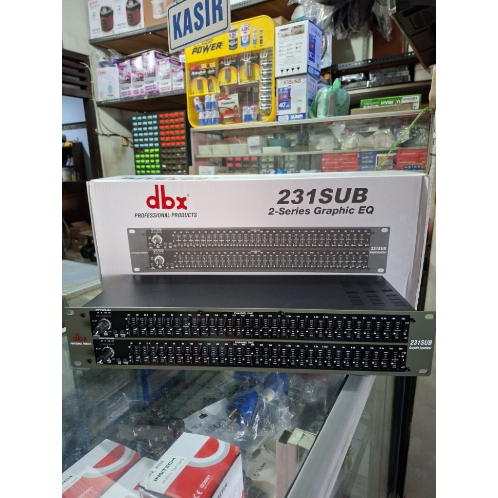 DBX 231 sub equalizer dbx plus subwoofer made in usa