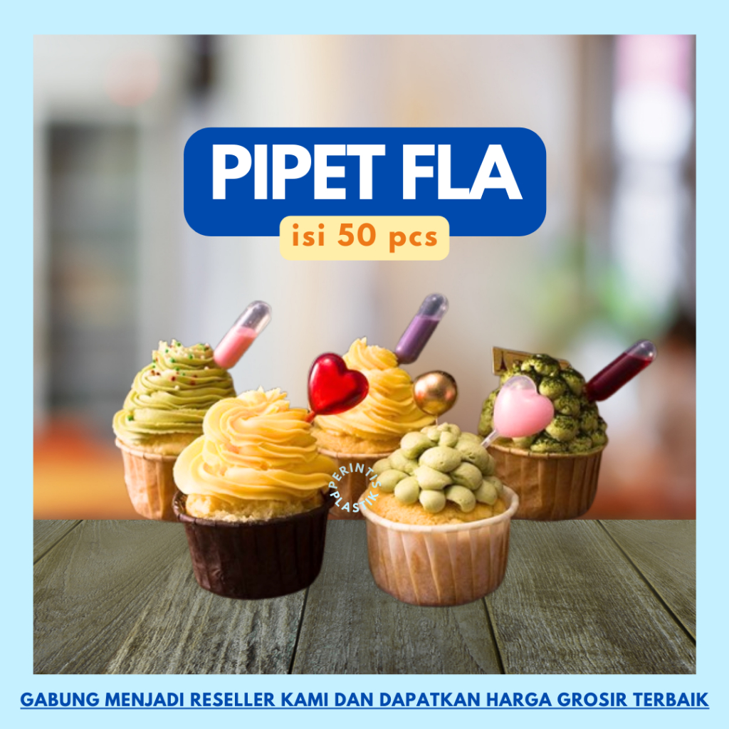 Pipet Fla/Pipet Pudding @50pcs TERMURAH