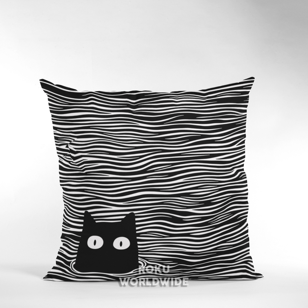 Roku Worldwide Bantal Sofa Aesthetic Karakter Kucing Hewan Binatang Dekorasi Hiasan Kamar VF545