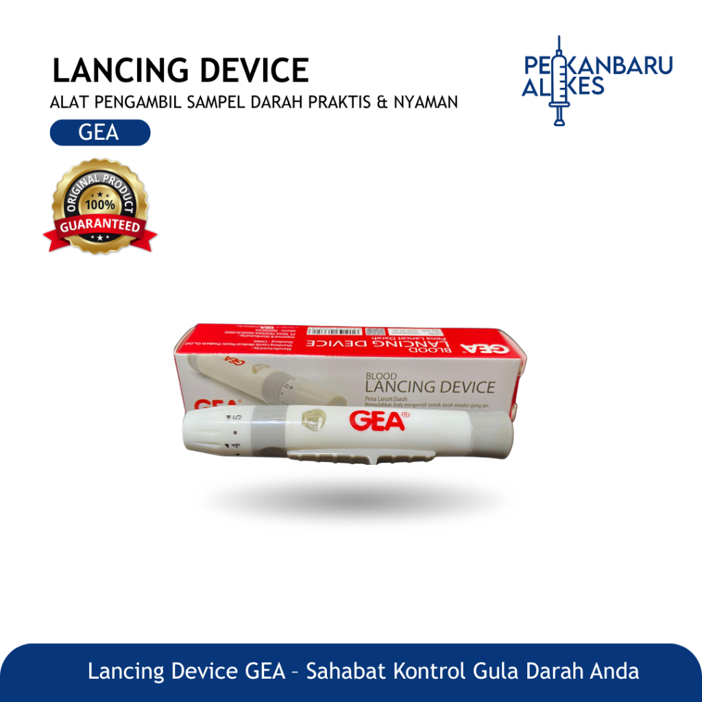 Blood Lancing Device Gea Pen / Blood Lancet Pen / Pekanbaru Alkes