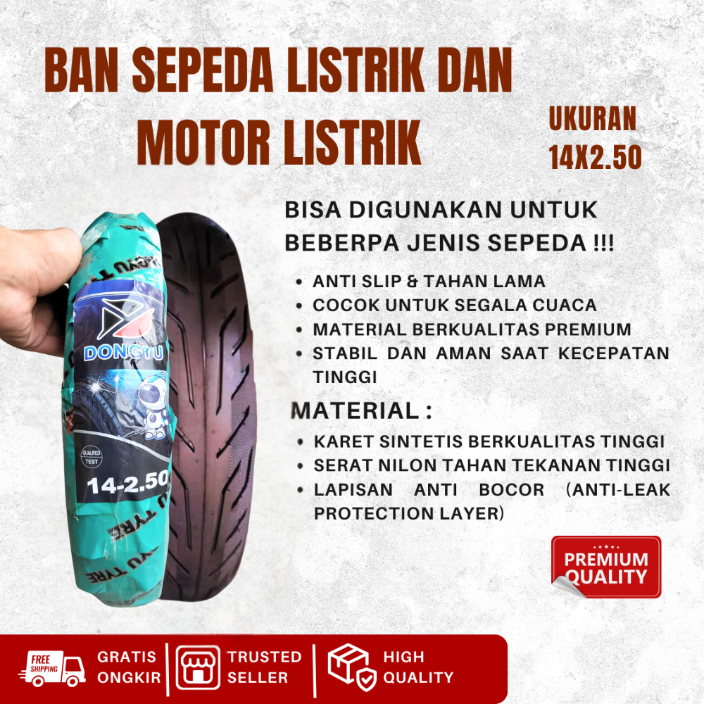Ban Luar Untuk Sepeda Motor Listrik Tubles Ready E-bike Exotic Universal