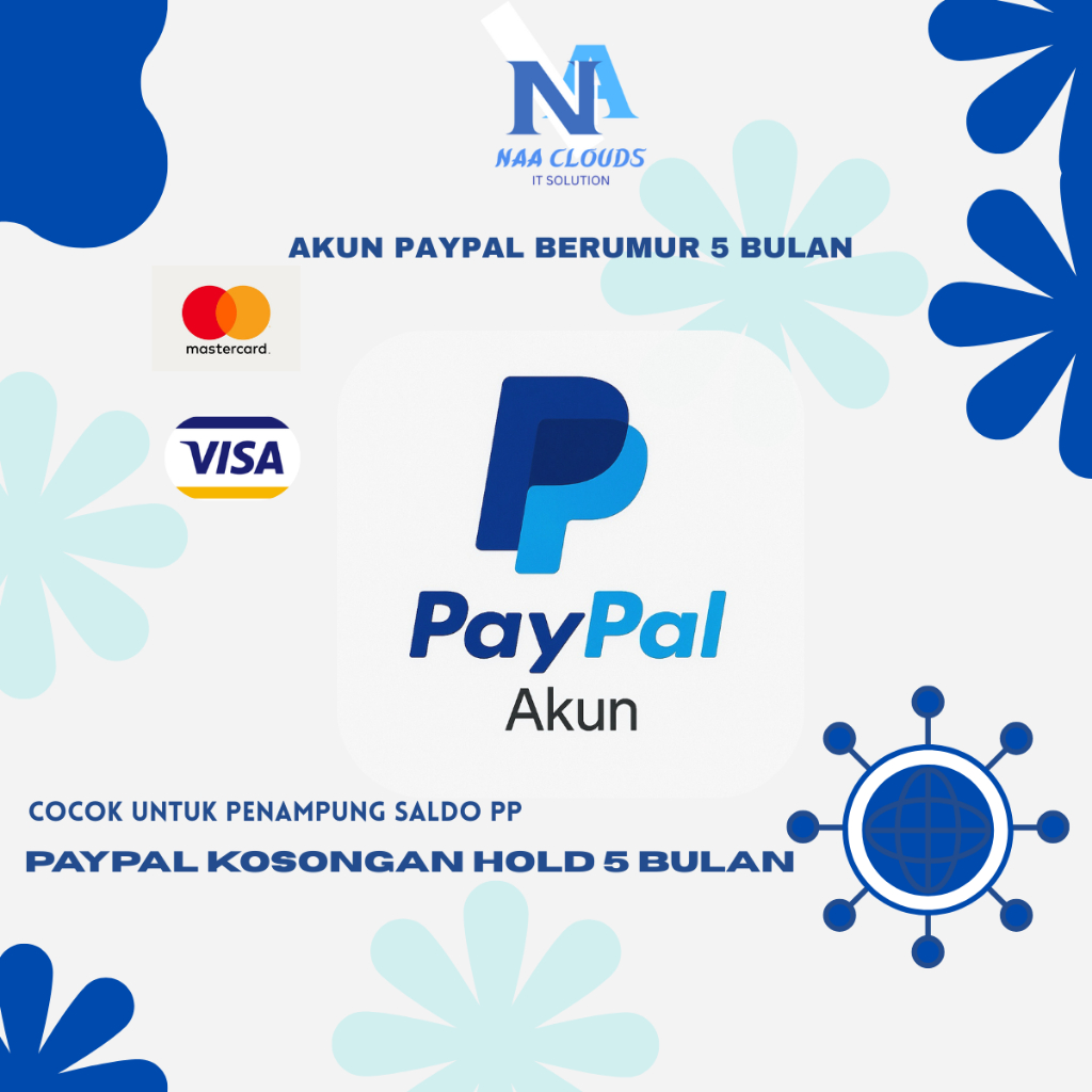 Akun PayPal Kosongan Hold 5 Bulan ✅ Verified VCC