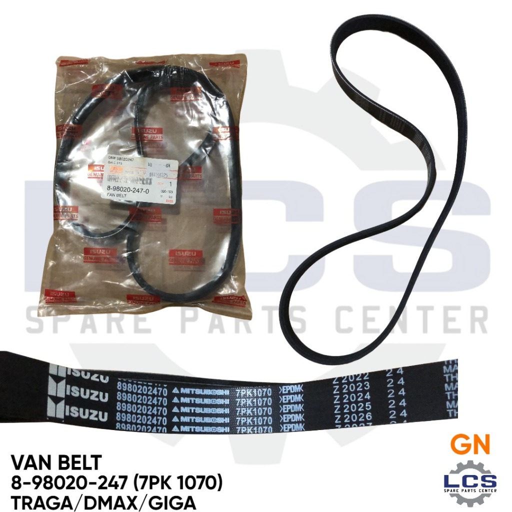 VAN BELT  ISUZU TRAGA/ ISUZU DMAX/ ISUZU GIGA (8-98020-247) (7PK 1070)