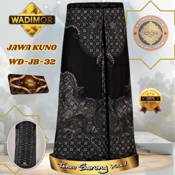 Sarung Wadimor Kain Tenun Polos Hitam Putih – Kain Katun Premium Souvenir & Hadiah