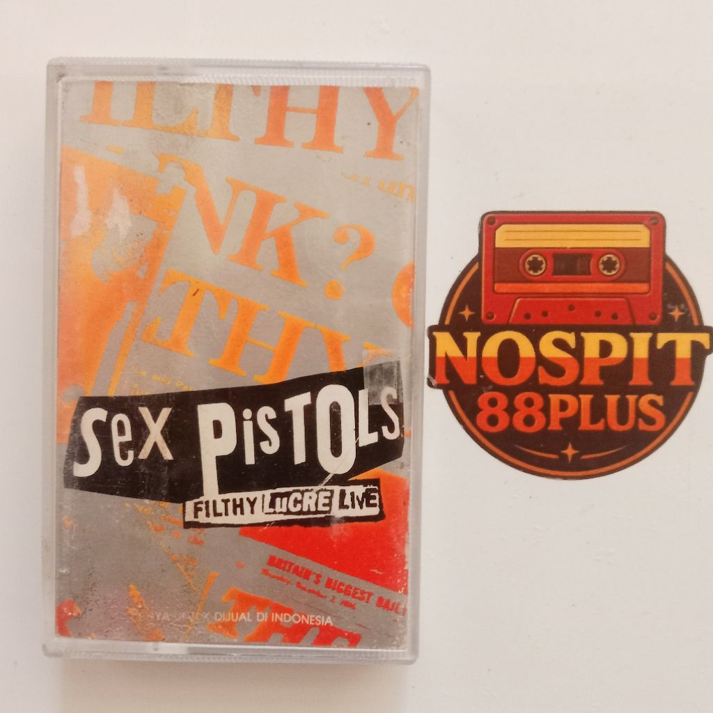 Kaset Pita Sex Pistols – Filthy Lucre Live (1996, Ori Lisensi Indonesia Virgin)