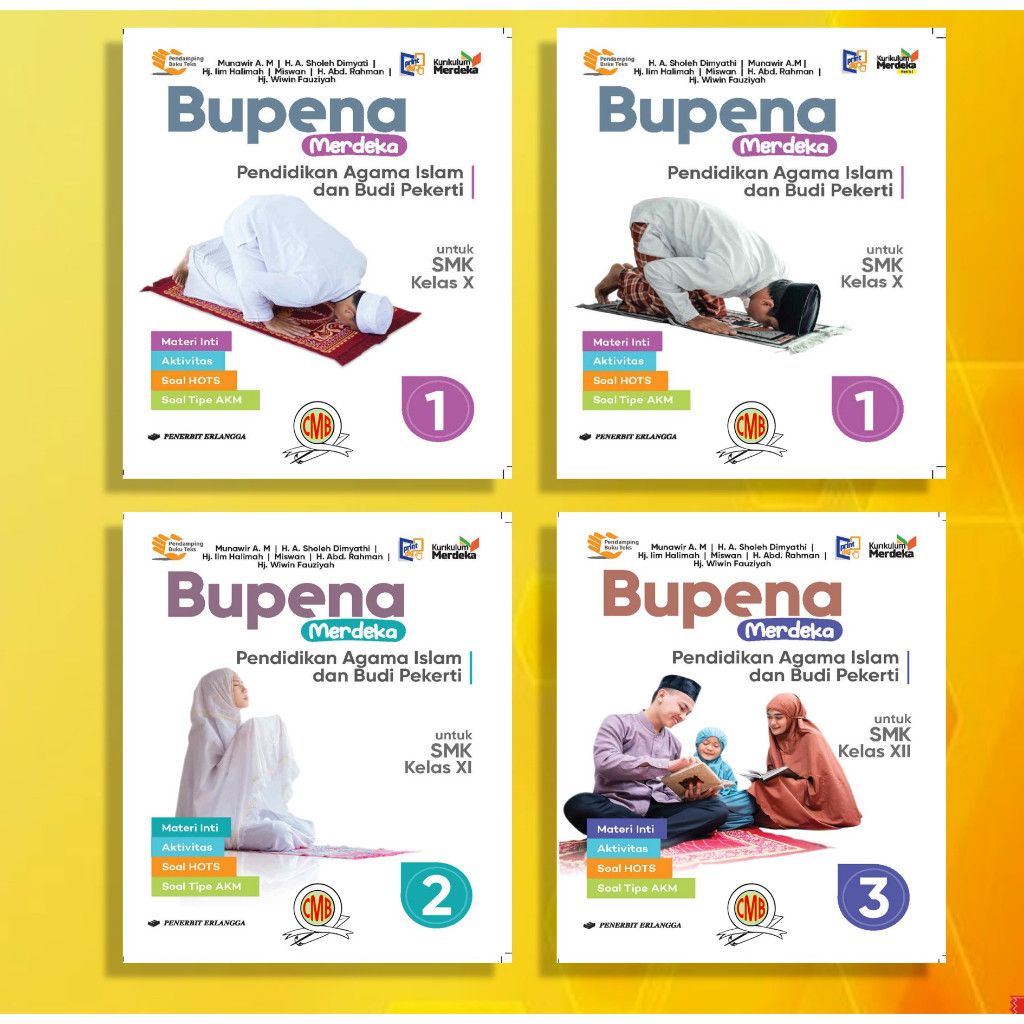 [Penerbit Erlangga] BUKU BUPENA PENDIDIKAN AGAMA ISLAM KELAS 10, 11 & 12 SMK KURIKULUM MERDEKA & REV