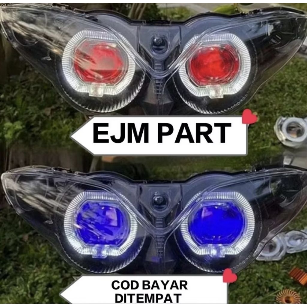 Lampu depan jupiter z burhan burung hantu custom biled led