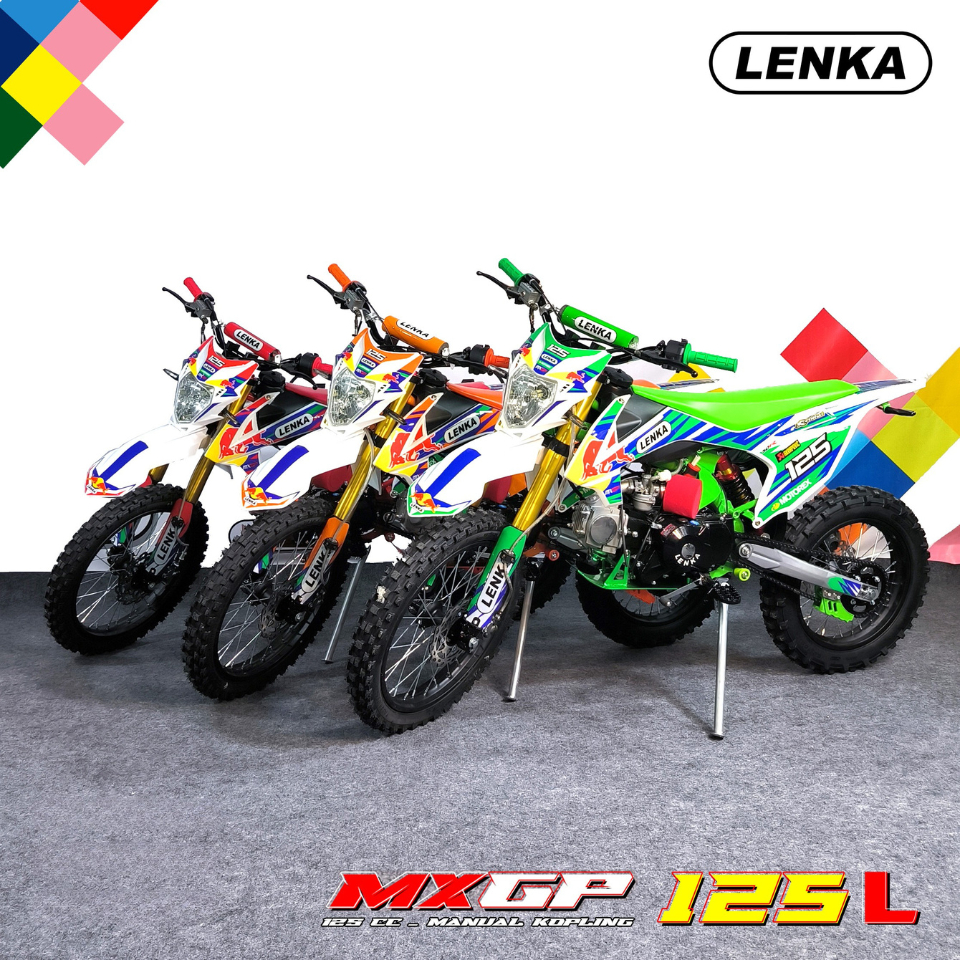 Lenka Medium Trail MXGP 125L Manual Kopling 125CC Motor Trail Anak