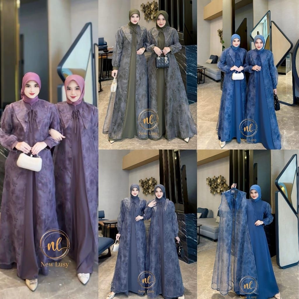 ZEDLZA NEW LUSY OUTER M-XL GAMIS MODE TERBARU BEST SELLER DAN REAL ORIGINAL