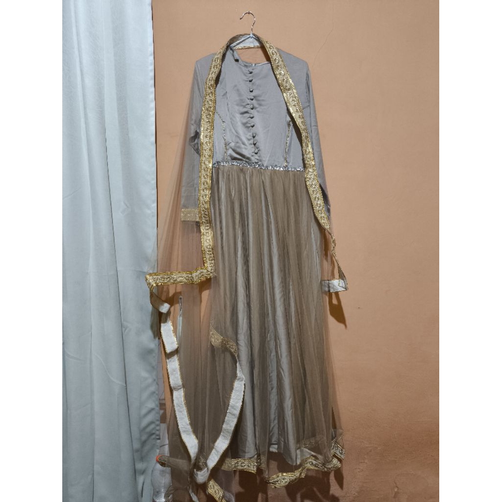 Nisma Dress Mocca By. Fndlabels (new)(baca deskripsi)