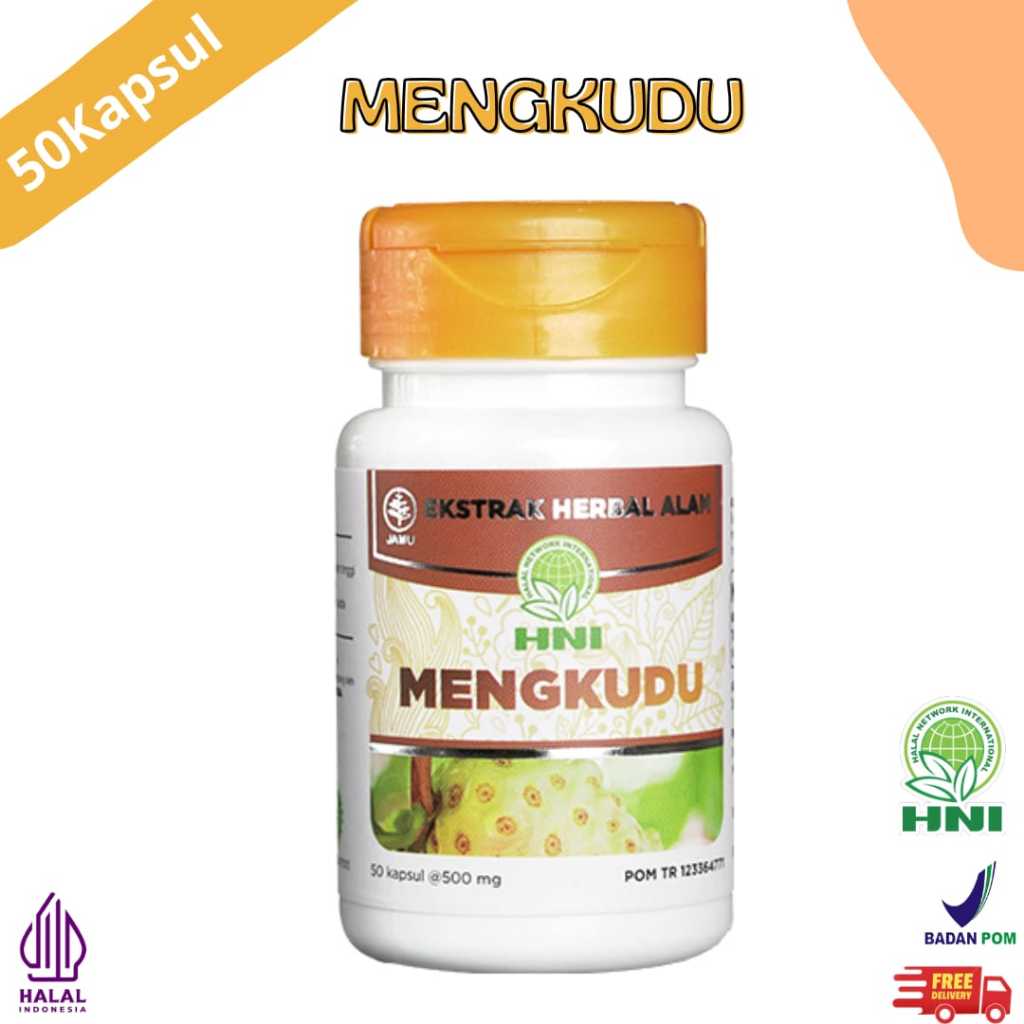 Mengkudu Kapsul HNI HPAI / Kapsul Buah Mengkudu Herbal untuk Saraf